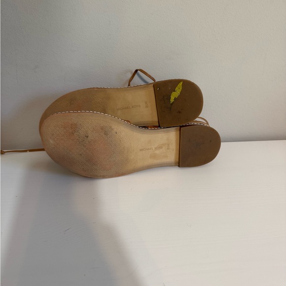 Michael Kors Tan Gladiator Sandals - Picture 3 of 4